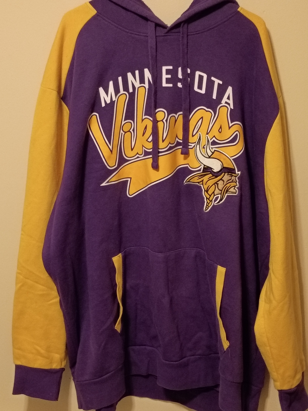 NFL Minnesota Vikings Purple and Gold Zip-Up Hoodie